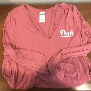 Victoria secret mauve long sleeved shirt